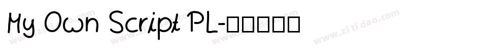 My Own Script PL字体转换